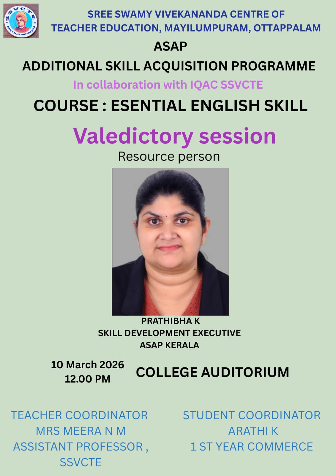 ASAP- Valedictory session